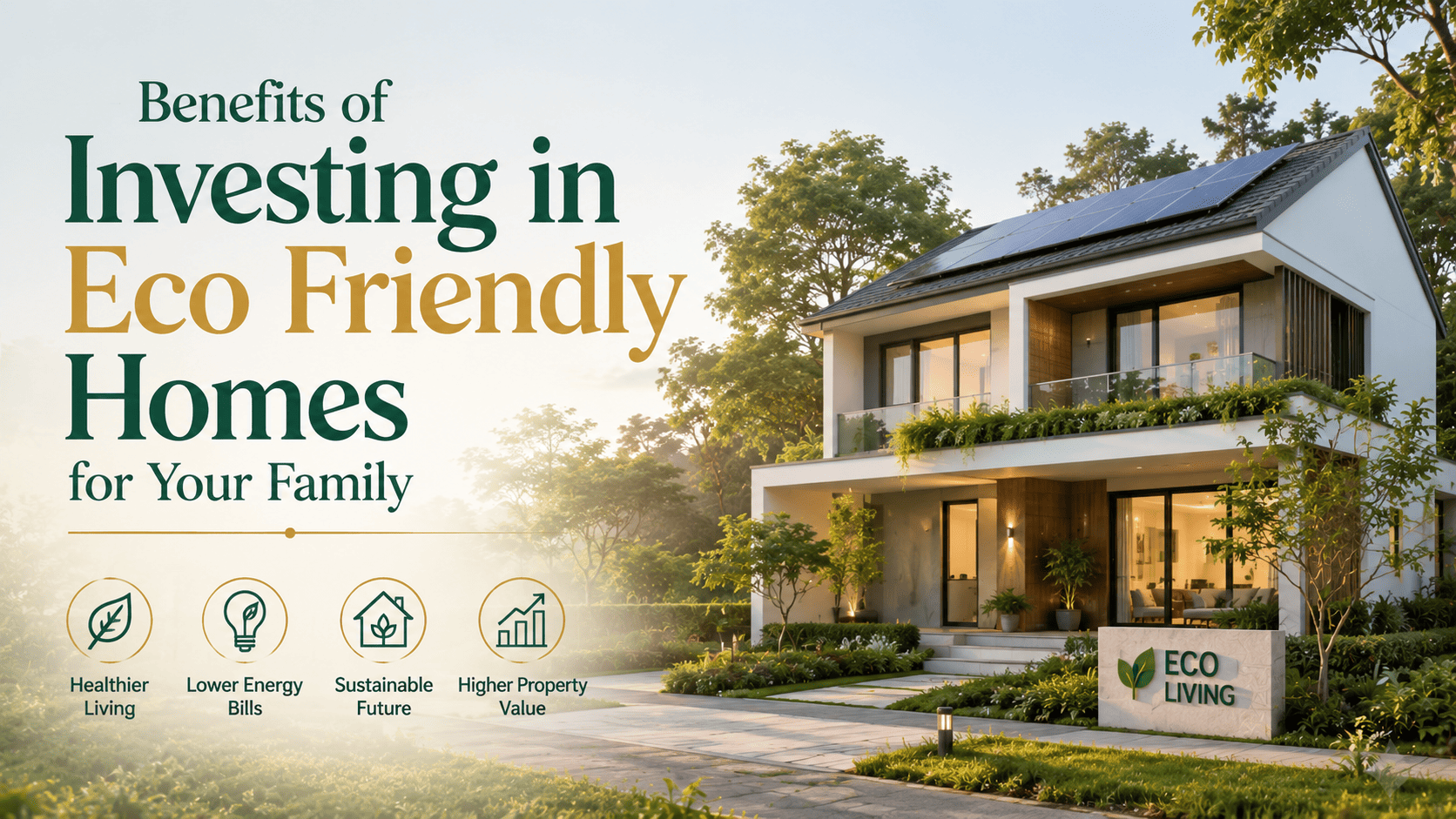 Benefits of Investing in Eco Friendly Homes for Your Family