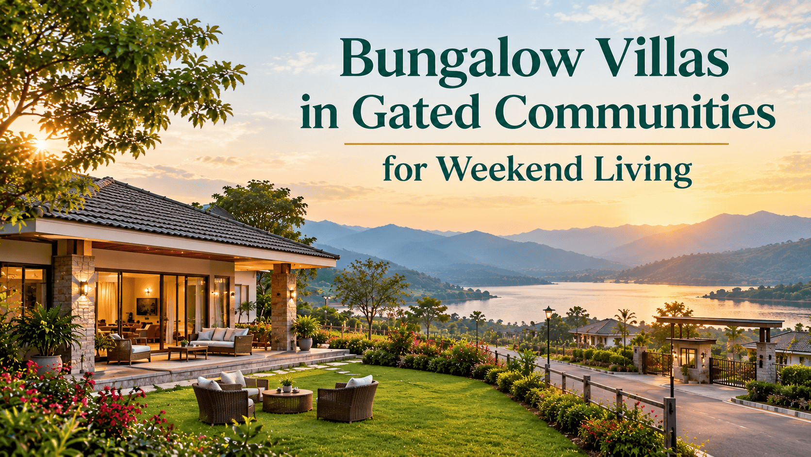 Bungalow Villas in Gated Communities for Weekend Living