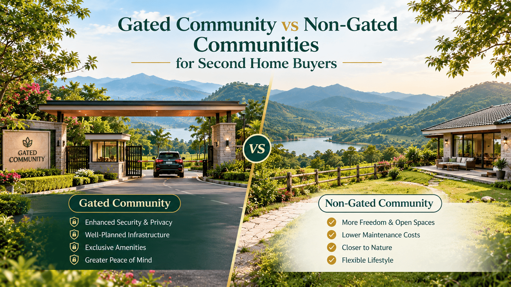 Gated Community vs Non-Gated Communities for Second Home Buyers