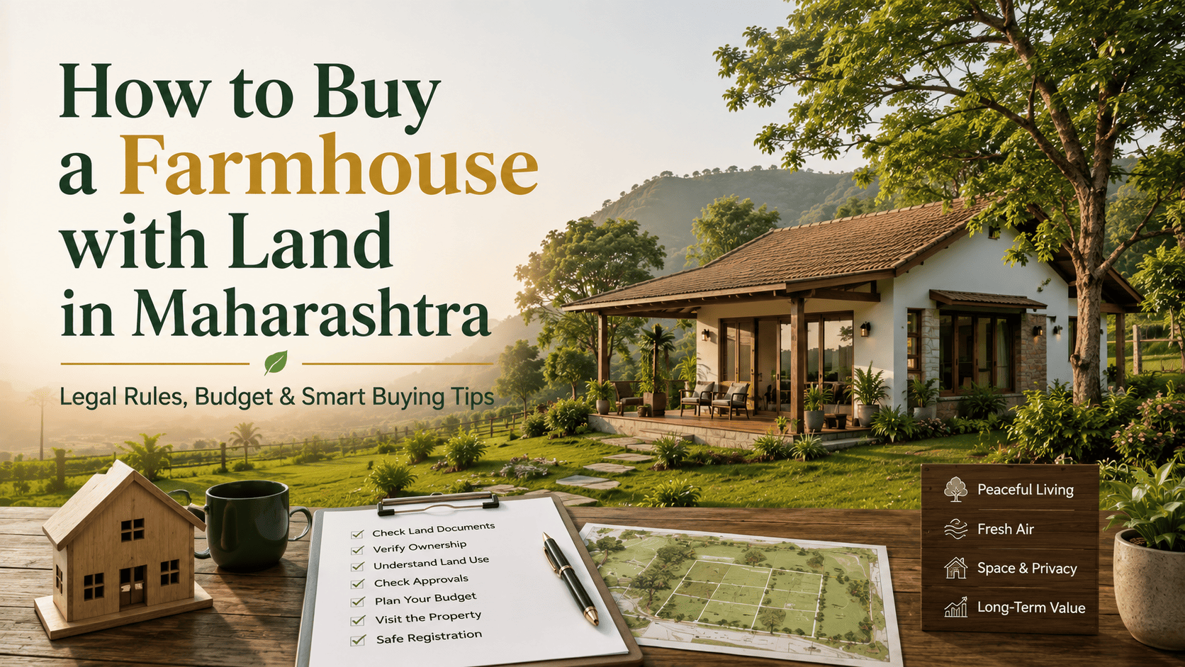 How to Buy a Farmhouse with Land in Maharashtra?
