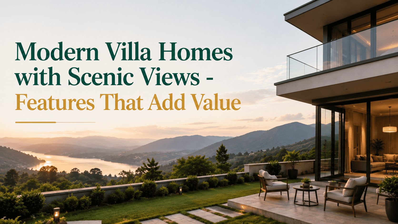 Modern Villa Homes with Scenic Views - Features That Add Value
