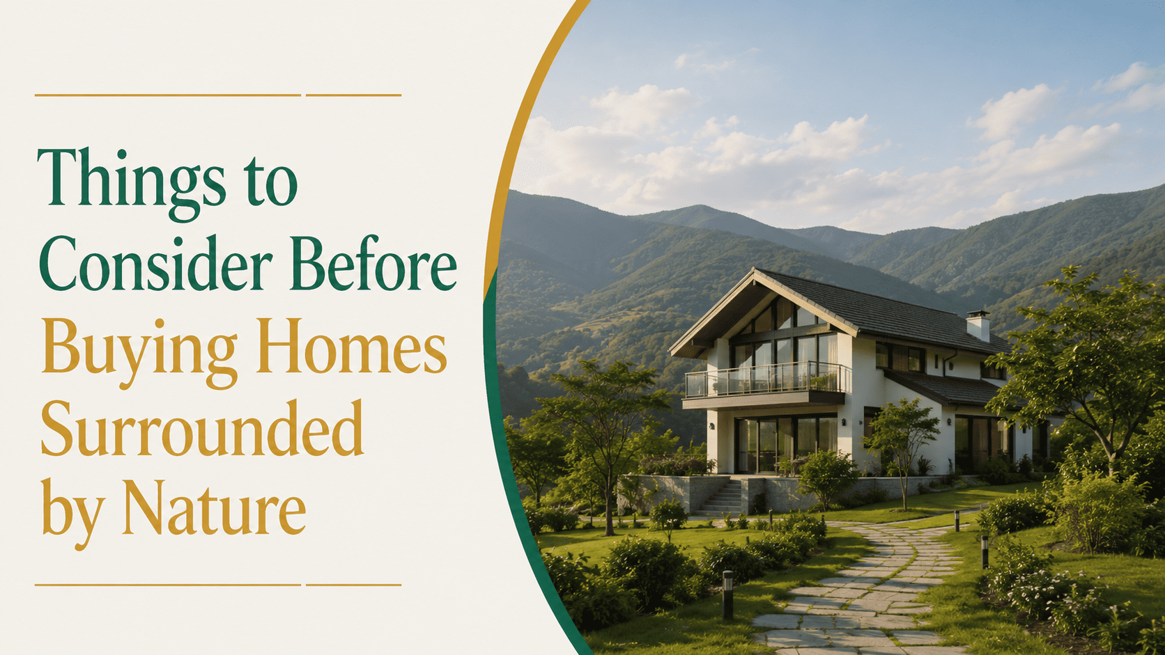 Things to Consider Before Buying Homes Surrounded by Nature