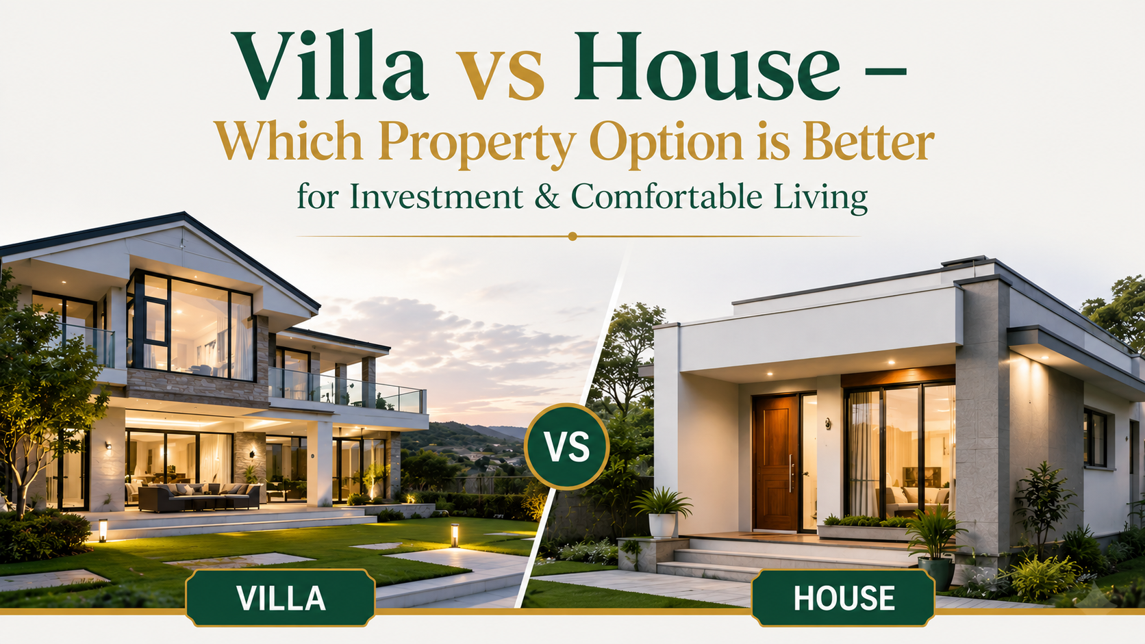 Villa vs House - Which Property Is Better for Investment