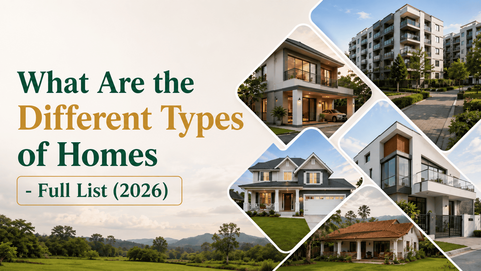 What Are the Different Types of Homes - Full List (2026)
