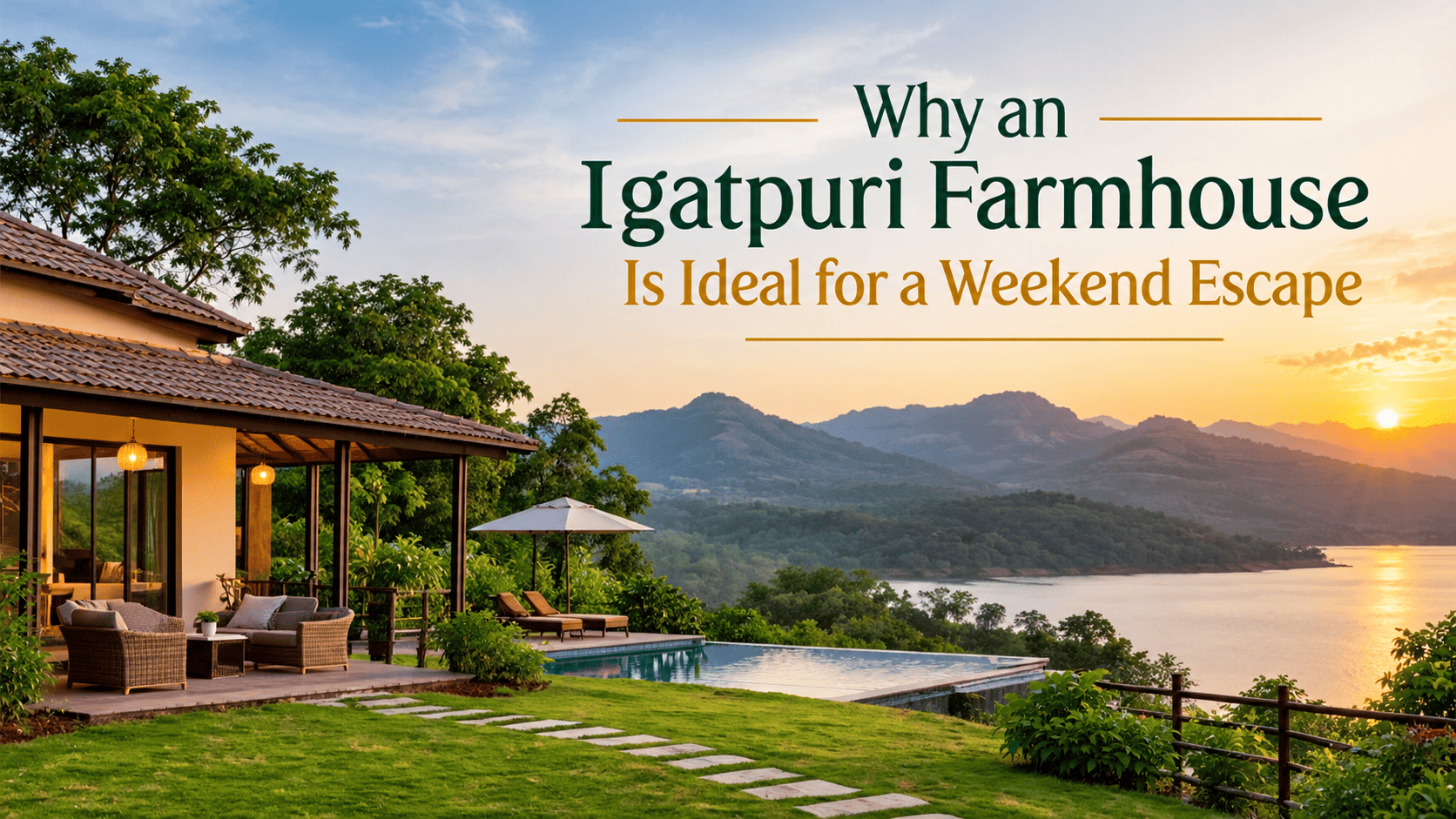 Why an Igatpuri Farmhouse is Ideal for a Weekend Escape